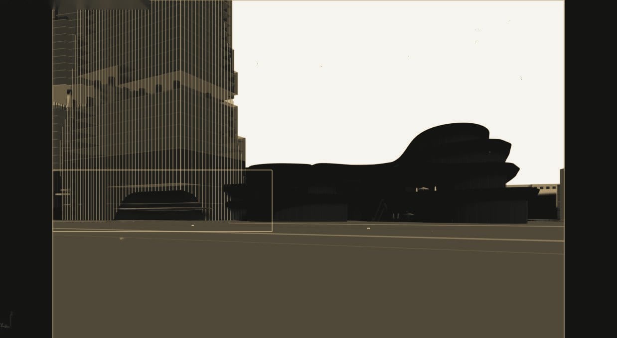 EvoForm Nexus in the 3ds Max viewport with clay massing.